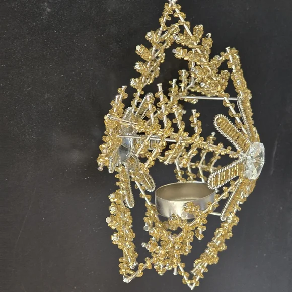 Gold Snowflake Ornament - Picture 3 of 9